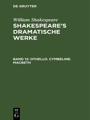 cover image of Othello. Cymbeline. Macbeth
